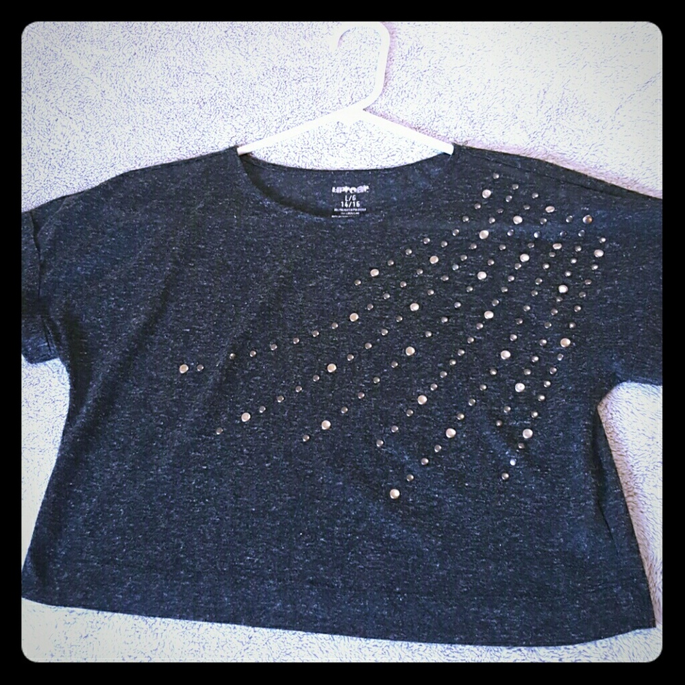 Crop Top studded crop top